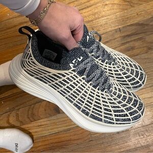 APL Men's Black and White Athletic Shoes